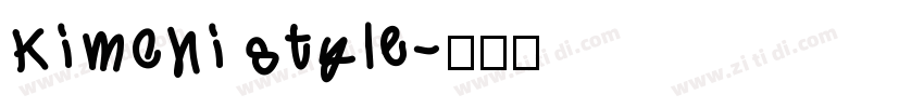 kimchi style字体转换